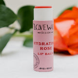 Organic Rose Lip Balm in Eco-Friendly Tube | Handmade, Plastic-Free, Zero Waste Moisturizing Chapstick
