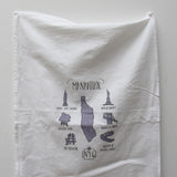 Lovewild Design NYC Manhattan Map Kitchen Towel