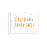 Lovewild Design Plantable Letterpress Birthday Card