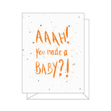 Lovewild Design Plantable Letterpress Baby Card