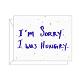 Lovewild Design Plantable Letterpress Hungry Card