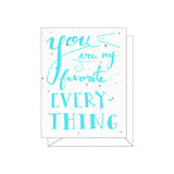 Lovewild Design Plantable Letterpress My Everything Card