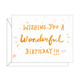 Lovewild Design Plantable Letterpress Birthday Card