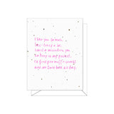 Lovewild Design Plantable Letterpress I Like You Card