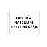Lovewild Design Plantable Letterpress Masculine Greeting Card