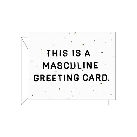 Masculine Greetings