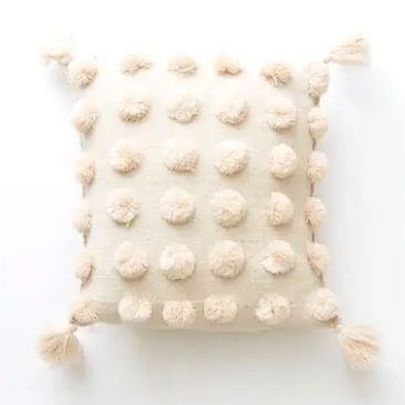 Large pom cheap pom pillows