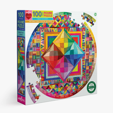 Beauty of Color 100 Piece Round Puzzle