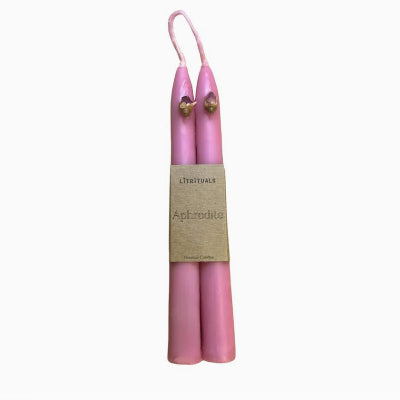 'Aphrodite' Beeswax Taper Candles
