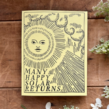 Birthday Solar Return Letterpress Greeting Card