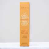 Orange box of Lovewild Tepezcohuite Glow Polish on a white background