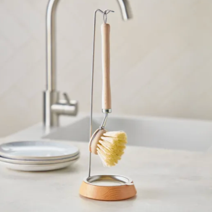 Natural Beechwood Dish Brush with Tampico Fiber