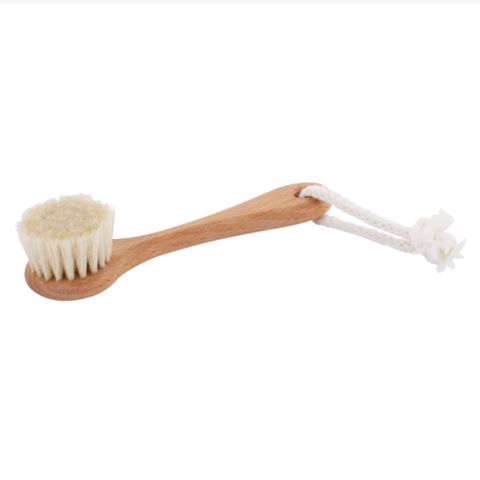 Natural Beechwood Face Brush with Goat Hair