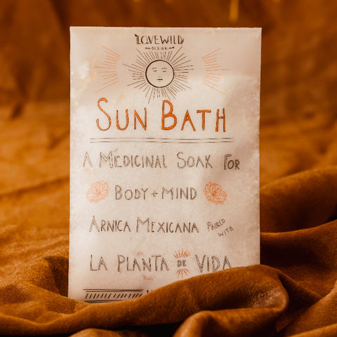 Sun Bath Envelope | Aromatherapy Bath Salts • Zero Waste Prickly Pear Soak for Relaxation, Detox & Self-Care • Wedding Spa Gift