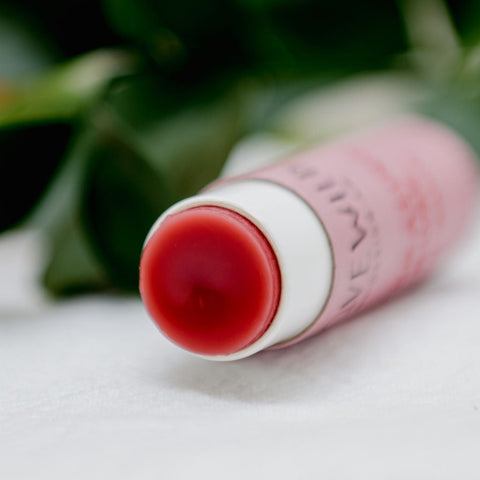 Rose Lip Balm in Eco-Friendly Tube | Handmade, Plastic-Free, Zero Waste Moisturizing Chapstick
