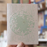 Lovewild Design Plantable Letterpress Our Love Card