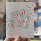 Lovewild Design Plantable Letterpress Secular Greetings Card