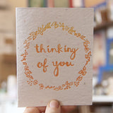 Lovewild Design Plantable Letterpress Thinking Of You Card