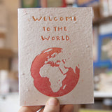 Lovewild Design Plantable Letterpress Welcome Baby Card