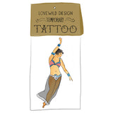 Lovewild Design Watercolor Temporary Tattoo Dancing Lady