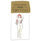 Lovewild Design Watercolor Temporary Tattoo Naked woman