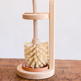 Toilet Brush with wooden stand