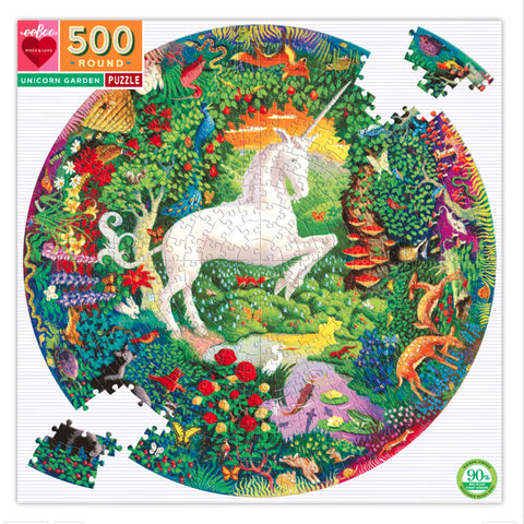 Unicorn Garden 500 Piece Puzzle